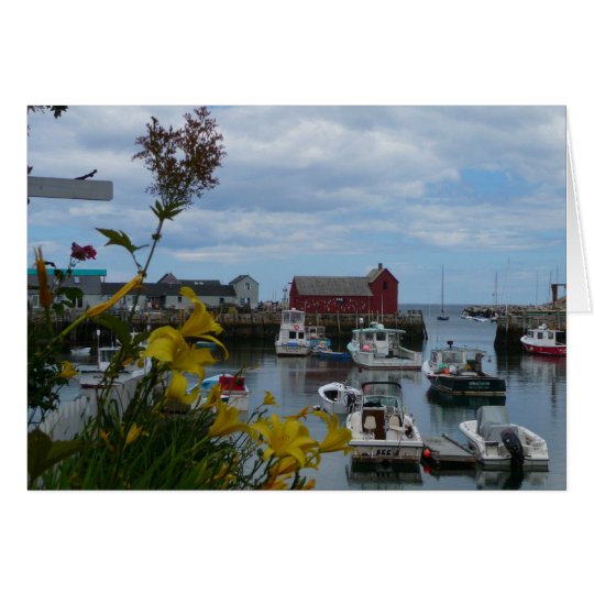 Rockport Harbour Note Card