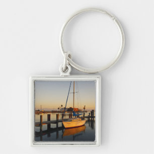 Rockport, Texas harbour at sunset Key Ring