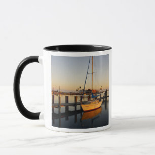 Rockport, Texas harbour at sunset Mug