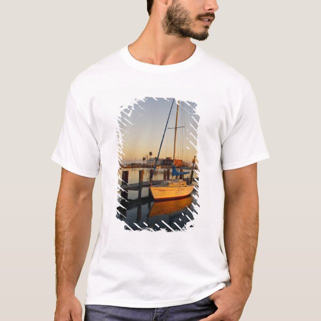 Rockport, Texas harbour at sunset T-Shirt (Front)