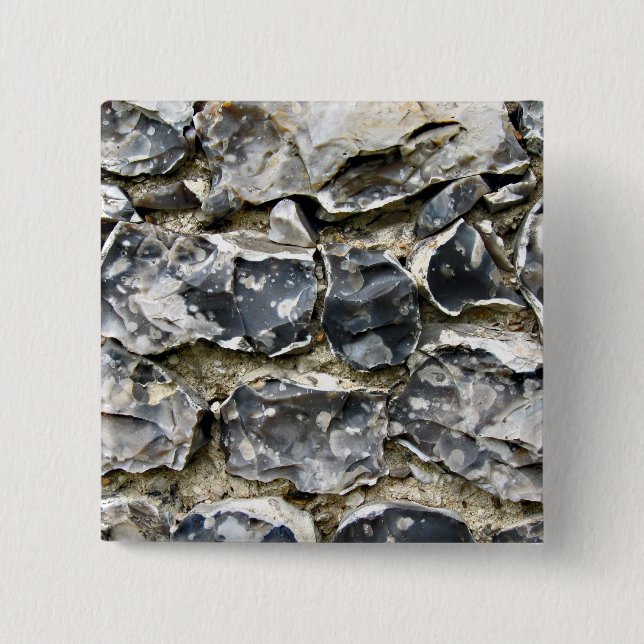 Rocks 15 Cm Square Badge (Front)
