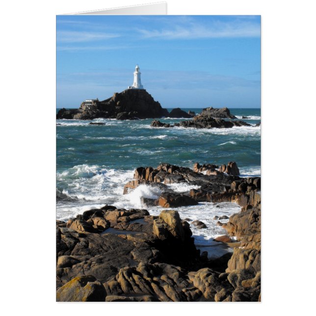 Rocks and Corbiere lighthouse, Jersey (Front)