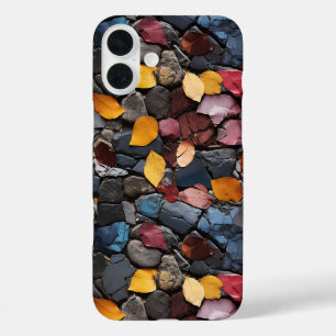 Rocks and Leaves iPhone 16 Plus Case