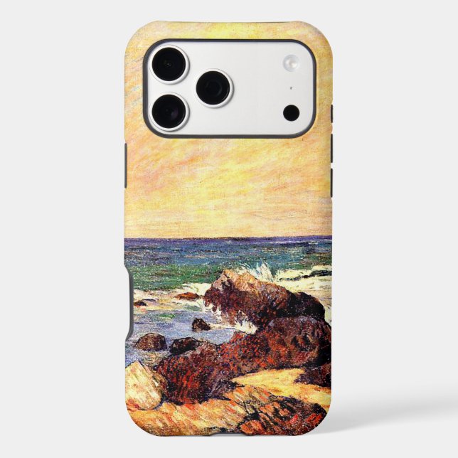 Rocks and Sea by Paul  Gauguin, (Back)