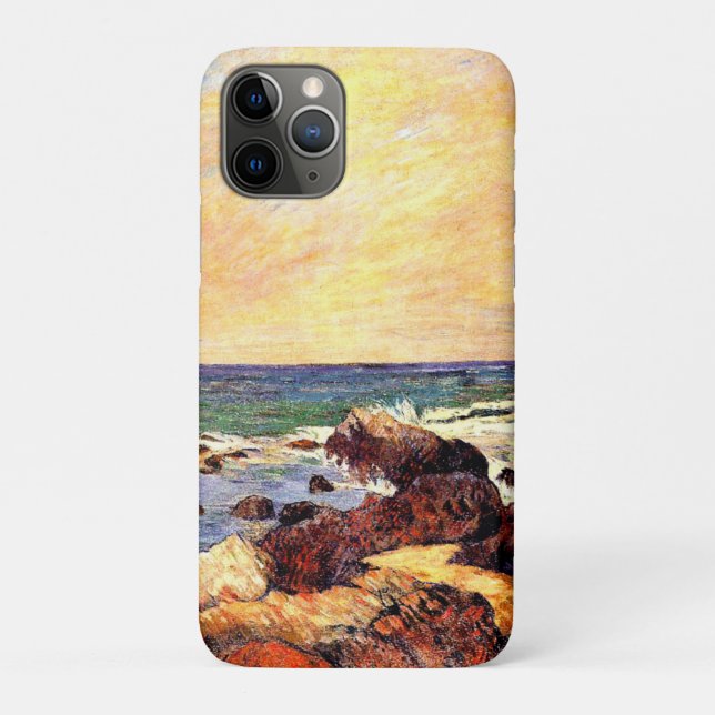 Rocks and Sea by Paul  Gauguin, Case-Mate iPhone Case (Back)