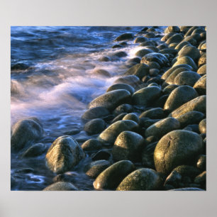 Rocks and Wave Canvas Poster