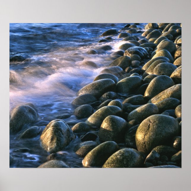 Rocks and Wave Canvas Poster (Front)