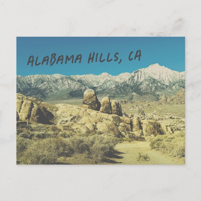 Rocks at Alabama Hills Postcard (Front)