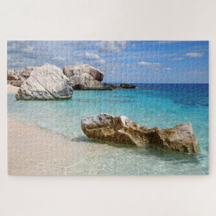 Rocks at Cala Mariolu beach, Sardinia Jigsaw Puzzle