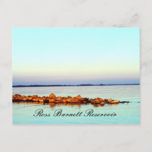 Rocks at Sunset - Ross Barnett Reservoir Postcard