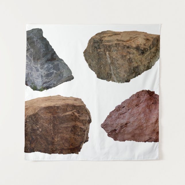 Rocks granite limestone stones tapestry (Front)