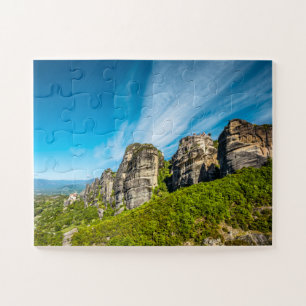 rocks monasteries of Meteora, Greece Jigsaw Puzzle