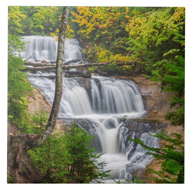 Rocks National Lakeshore, Sable Falls Ceramic Tile (Front)