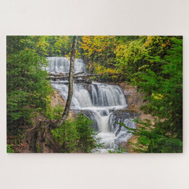 Rocks National Lakeshore, Sable Falls Jigsaw Puzzle (Horizontal)
