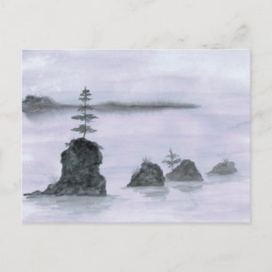 Rocks Near Lincoln City Postcard