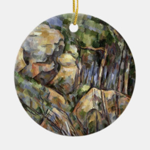 Rocks near the Caves below the Chateau Noir, c.190 Ceramic Tree Decoration