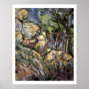 Rocks near the Caves below the Chateau Noir, c.190 Poster