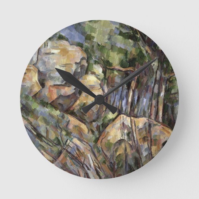 Rocks near the Caves below the Chateau Noir, c.190 Round Clock (Front)