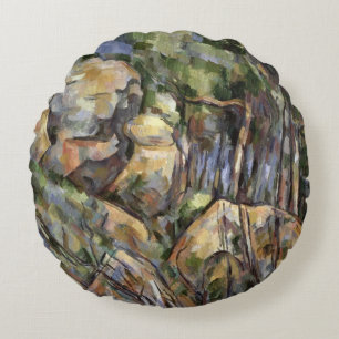 Rocks near the Caves below the Chateau Noir, c.190 Round Cushion