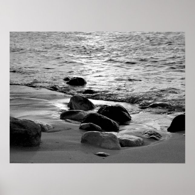 Rocks on Beach Photo 88 Poster (Front)