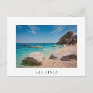 Rocks on Cala Mariolu beach on Sardinia, Italy Postcard