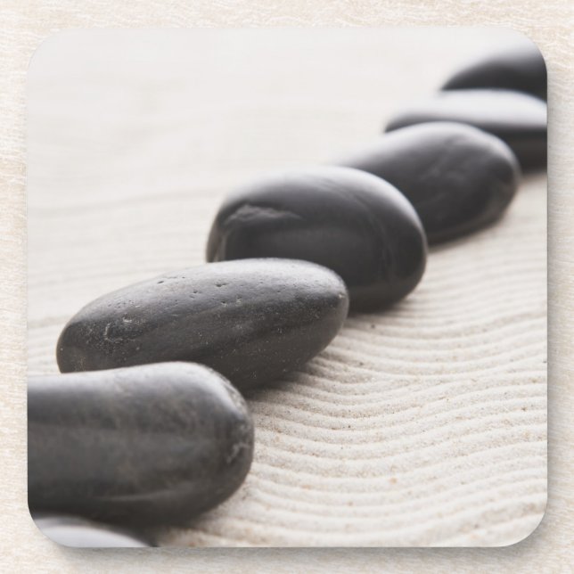 Rocks on sand coaster (Front)