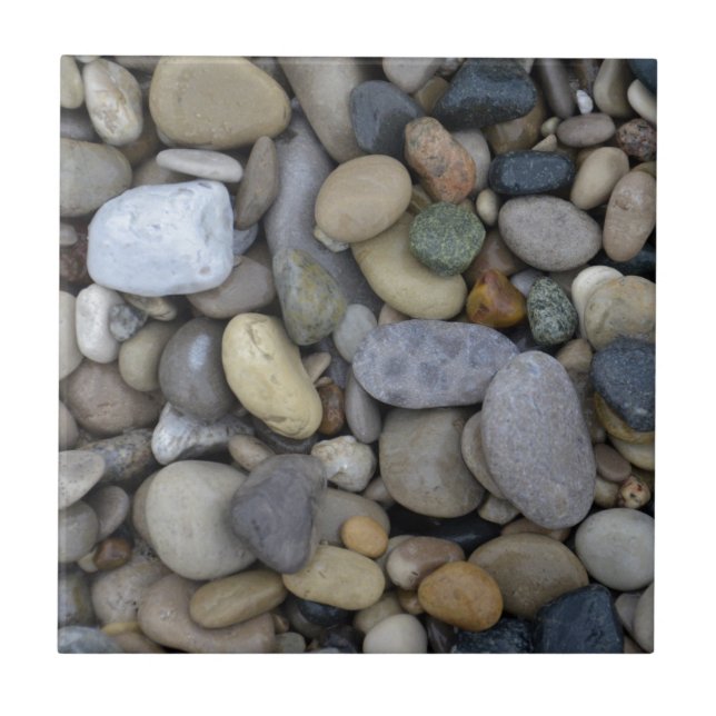 Rocks on the Beach Ceramic Tile (Front)