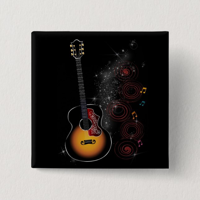 Rockstar 15 Cm Square Badge (Front)
