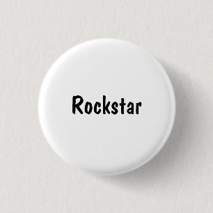 Rockstar 3 Cm Round Badge
