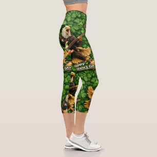 Rockstar American Eagle and clover's Independence  Capri Leggings