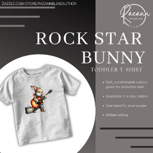 Rockstar Bunny Toddler T-Shirt