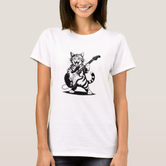 Rockstar Cat Guitar Solo – Funny Music Lover Gift T-Shirt