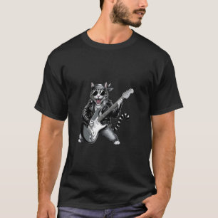 Rockstar Cat Guitarist Cool Band Music Lover Appar T-Shirt