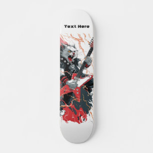Rockstar Cat Skateboard