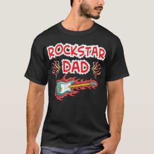 Rockstar Dad Electric Guitar Rock Fan Father's Day T-Shirt