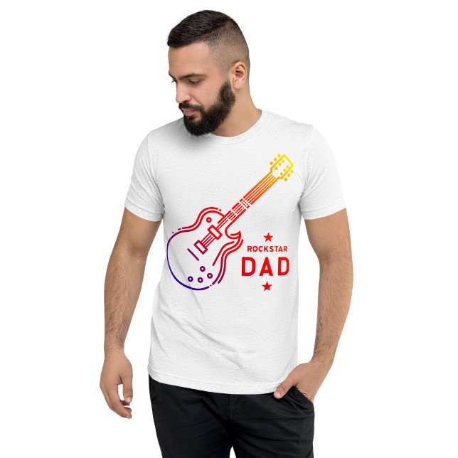 Rockstar Dad Guitar Tri-Blend Shirt (Creator Uploaded)