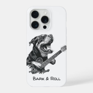 Rockstar Dog Guitar – Vintage Music Animal iPhone 15 Pro Case