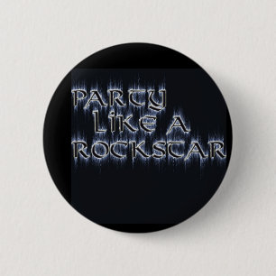 rockstar fan 6 cm round badge