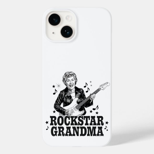Rockstar Grandma  – Fun and Retro Music Design Case-Mate iPhone Case (Back)