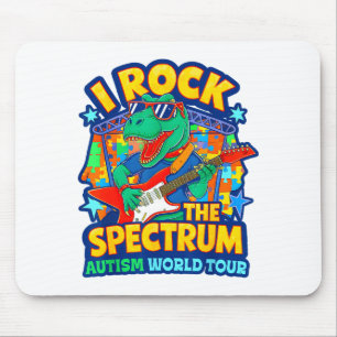Rockstar I Rock The Spectrum Autism World Tour Mom Mouse Pad