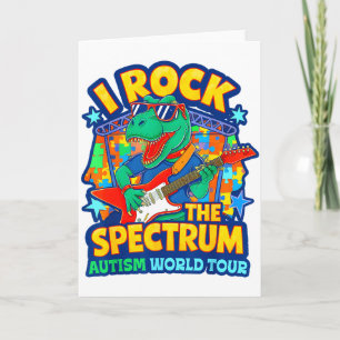 Rockstar I Rock The Spectrum Autism World Tour Mum Card