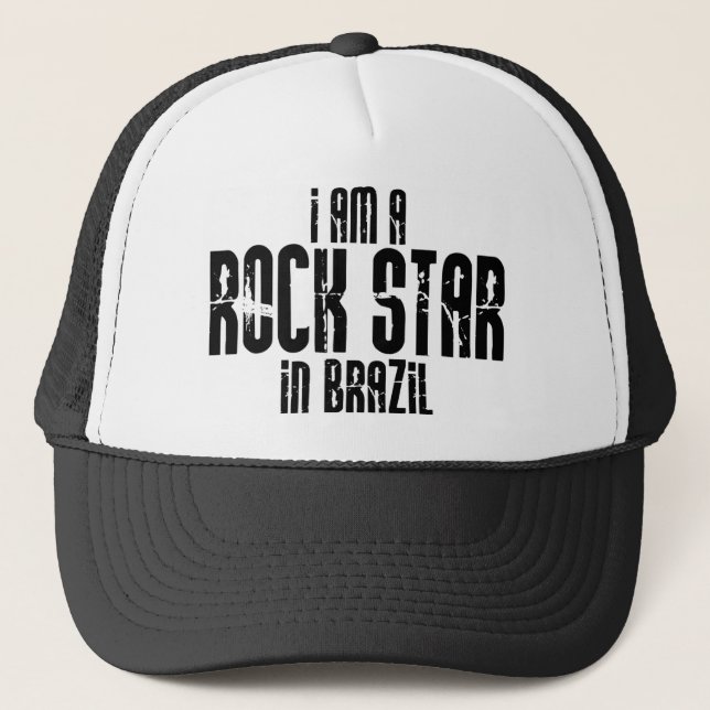 Rockstar In Brazil Trucker Hat (Front)