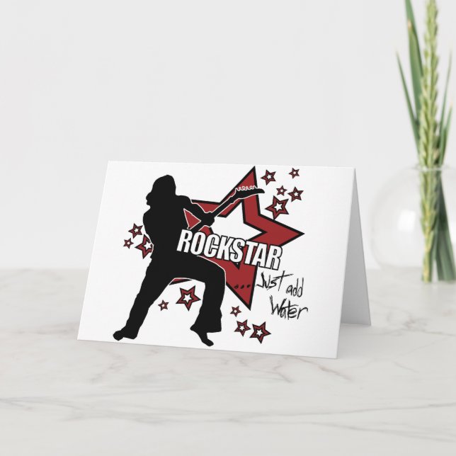 Rockstar: Just Add Water Card (Front)