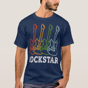 Rockstar Kids Vintage Guitar Rockstar Gift T-Shirt