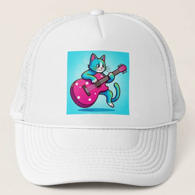 "Rockstar Kitty" Trucker Hat (Front)