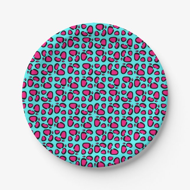 Rockstar Leopard Paper Plate (Front)