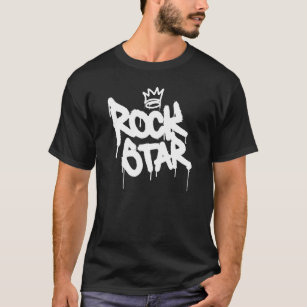 Rockstar  Live Rock Concert And Rockers Silhouette T-Shirt