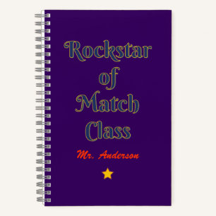 Rockstar of match class notebook