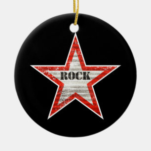 Rockstar Ornament (black background)
