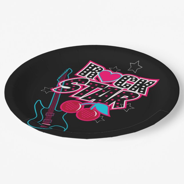 Rockstar Paper Plate (Angled)